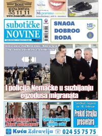 Nove Subotičke novine - broj 7, 13. feb 2015.