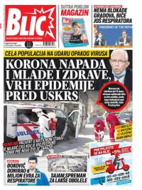 Blic - broj 8299, 28. mar 2020.