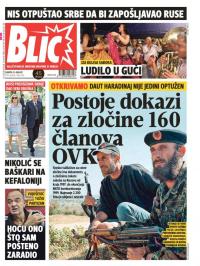 Blic - broj 7361, 12. avg 2017.