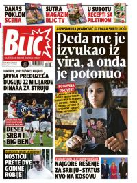 Blic - broj 7723, 16. avg 2018.