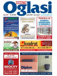 Novosti oglasi - broj 1685, 18. avg 2021.