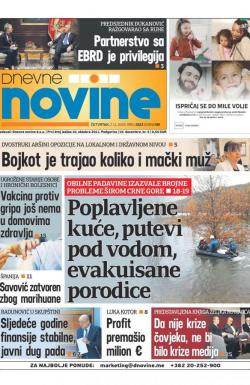 Dnevne novine - broj 2523, 7. nov 2019.