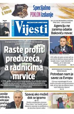 Vijesti - broj 7844, 7. feb 2020.