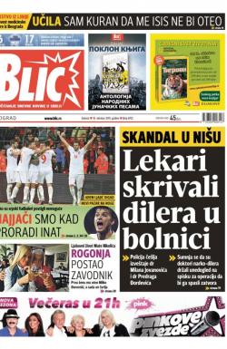 Blic - broj 6702, 10. okt 2015.