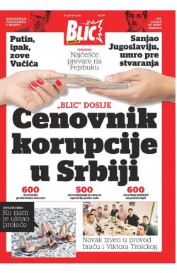 Blic - broj 7616, 29. apr 2018.