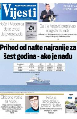 Vijesti - broj 7429, 11. dec 2018.