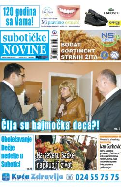 Nove Subotičke novine - broj 41, 11. okt 2013.