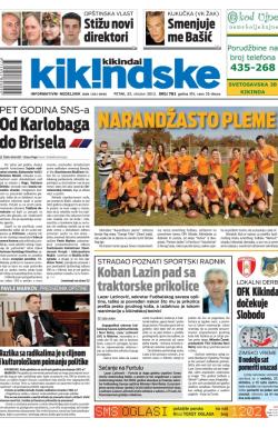 Kikindske - broj 781, 25. okt 2013.