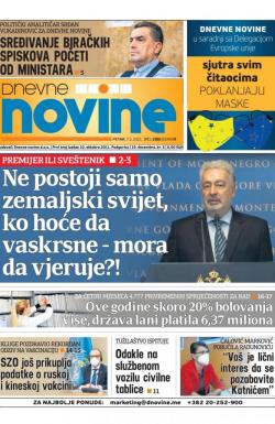 Dnevne novine - broj 2982, 7. maj 2021.