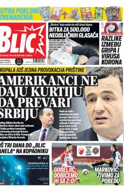 Blic - broj 8271, 29. feb 2020.