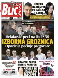 Blic - broj 7406, 26. sep 2017.