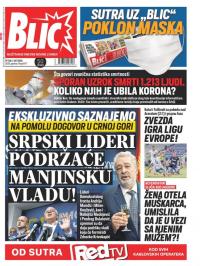 Blic - broj 8477, 2. okt 2020.