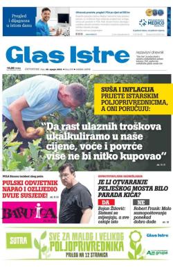 Glas Istre - broj 205, 28. jul 2022.