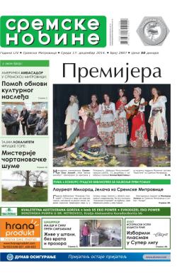 Sremske Novine - broj 2807, 17. dec 2014.