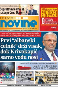 Dnevne novine - broj 2893, 22. jan 2021.