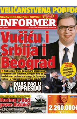 Informer - broj 3029, 5. apr 2022.