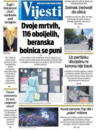 Vijesti - broj 8003, 20. jul 2020.