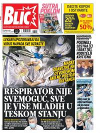 Blic - broj 8399, 16. jul 2020.