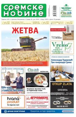 Sremske Novine - broj 3304, 26. jun 2024.