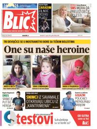 Blic - broj 6290, 17. avg 2014.