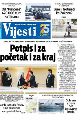 Vijesti - broj 8732, 4. avg 2022.