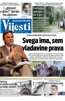 Vijesti - broj 7982, 28. jun 2020.