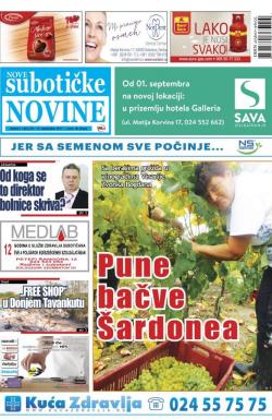 Nove Subotičke novine - broj 37, 15. sep 2017.