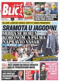 Blic - broj 8425, 11. avg 2020.