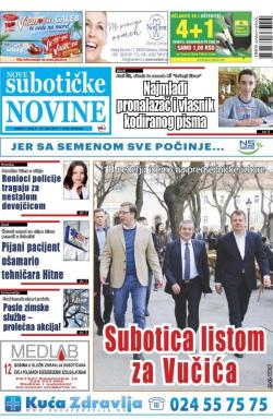 Nove Subotičke novine - broj 13, 30. mar 2017.