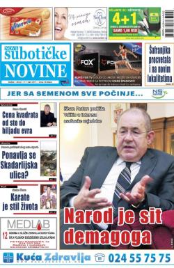 Nove Subotičke novine - broj 11, 17. mar 2017.