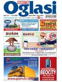 Novosti oglasi - broj 1619, 15. apr 2020.