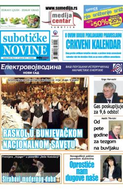 Nove Subotičke novine - broj 2, 11. jan 2013.