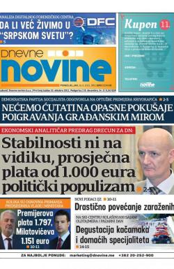 Dnevne novine - broj 3072, 16. avg 2021.