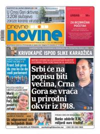 Dnevne novine - broj 2790, 21. sep 2020.