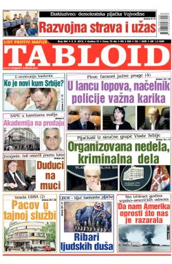 Tabloid - broj 264, 2. avg 2012.