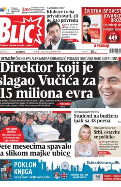 Blic - broj 5978, 2. okt 2013.