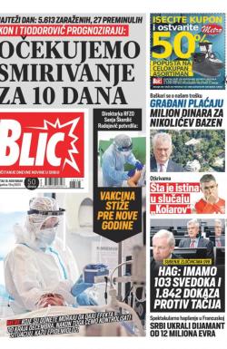 Blic - broj 8525, 19. nov 2020.