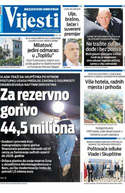 Vijesti - broj 9413, 9. jul 2024.