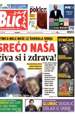 Blic - broj 6495, 14. mar 2015.