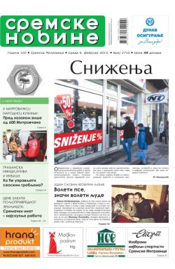 Sremske Novine - broj 2710, 6. feb 2013.