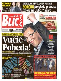 Blic - broj 6896, 25. apr 2016.