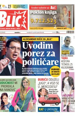 Blic - broj 6168, 14. apr 2014.