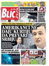 Blic - broj 8271, 29. feb 2020.