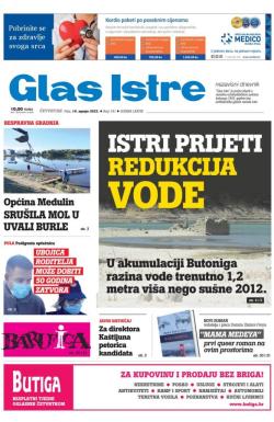 Glas Istre - broj 191, 14. jul 2022.