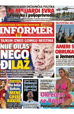 Informer - broj 3574, 15. jan 2024.