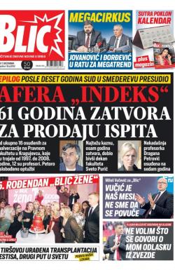 Blic - broj 8192, 7. dec 2019.