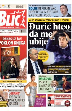 Blic - broj 6111, 15. feb 2014.