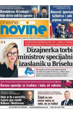 Dnevne novine - broj 2971, 23. apr 2021.