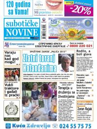 Nove Subotičke novine - broj 30, 26. jul 2013.