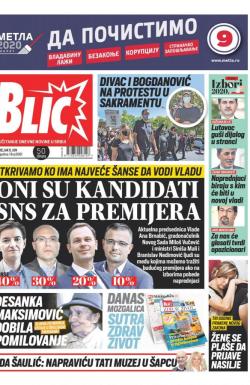 Blic - broj 8361, 8. jun 2020.